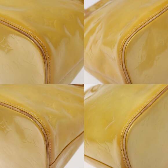 LOUIS VUITTON Monogram Vernis Houston Hand Bag Beige M91004 - Picture 10 of 13